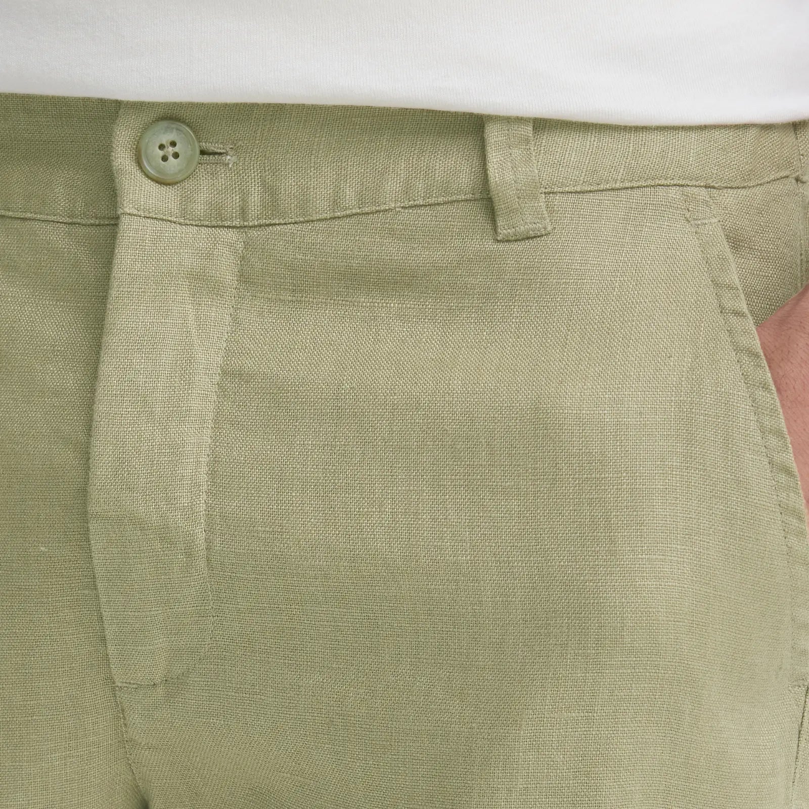 Pantalon en Lin - Vert Sauge