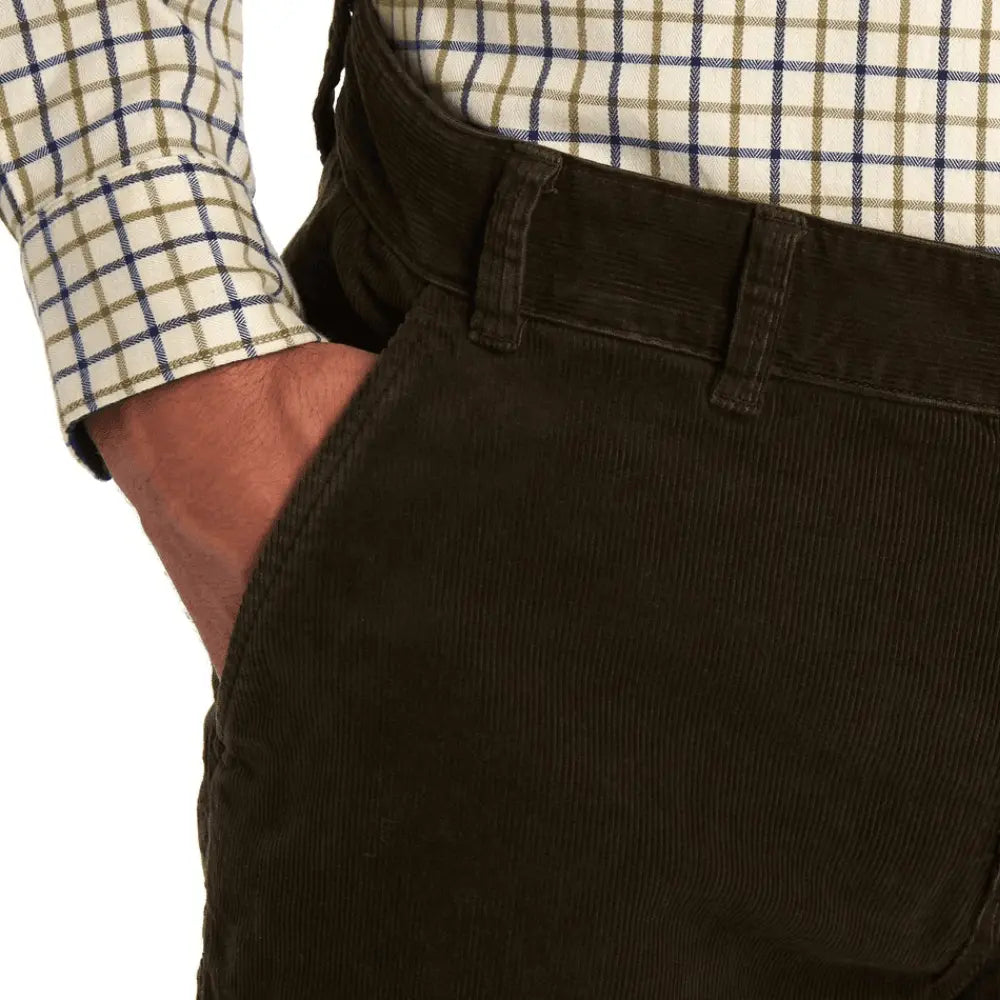 PANTALON NEUSTON VELOURS CÔTELÉ OLIVE