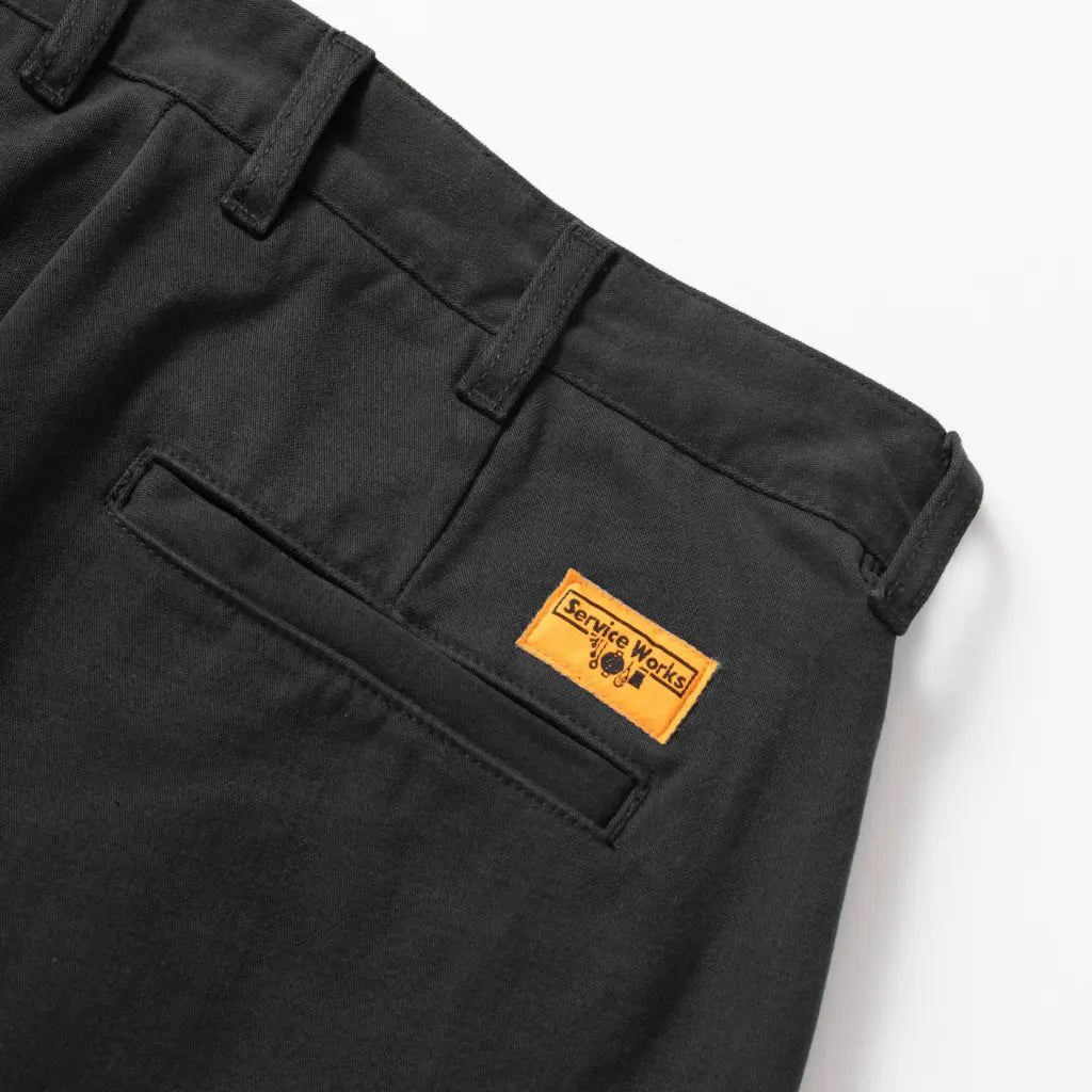 SERVICE WORKS -  PART TIMER PANT MOLESKIN - NOIR -  Klubb