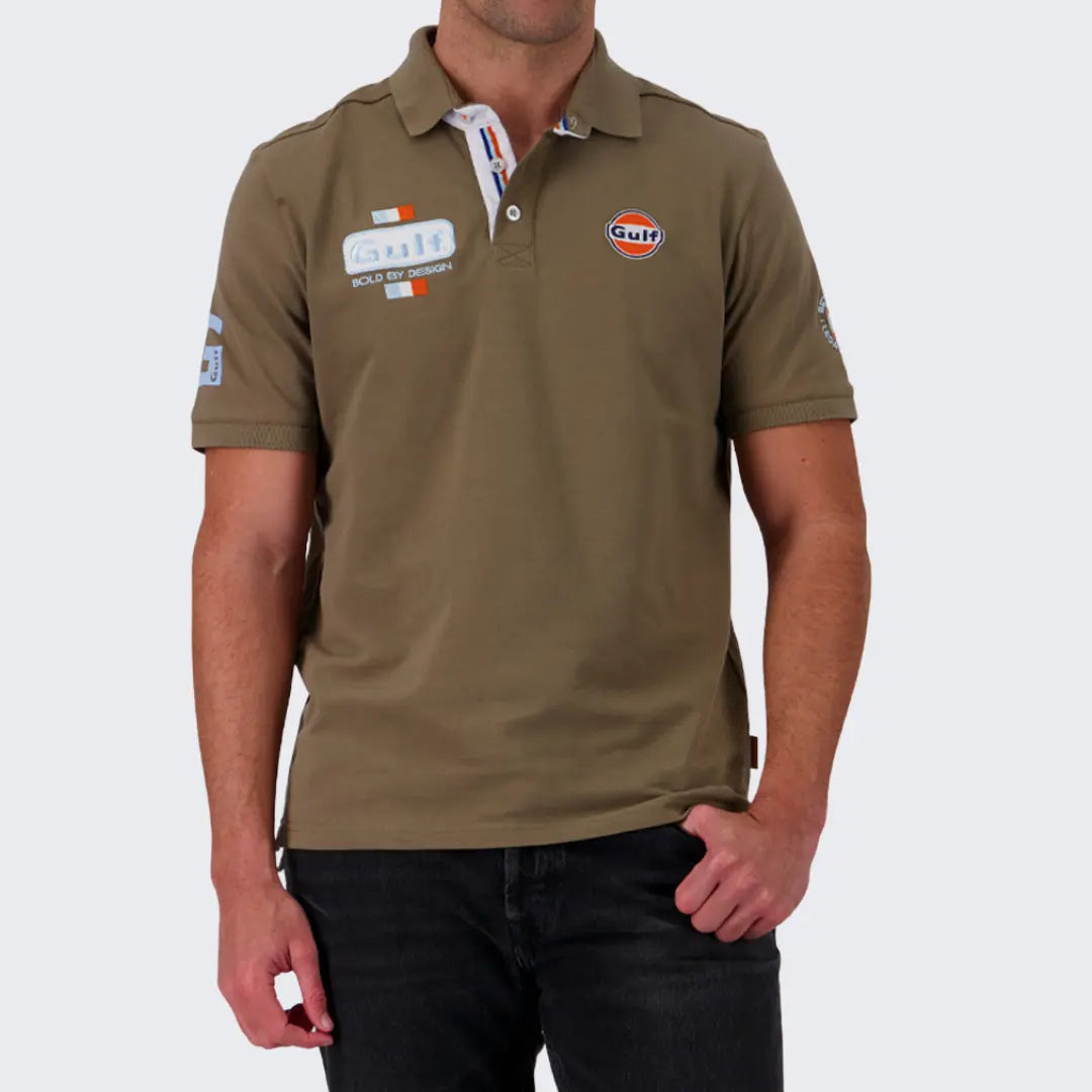 Polo Gulf Bold - Kaki - Gulf - détail 2