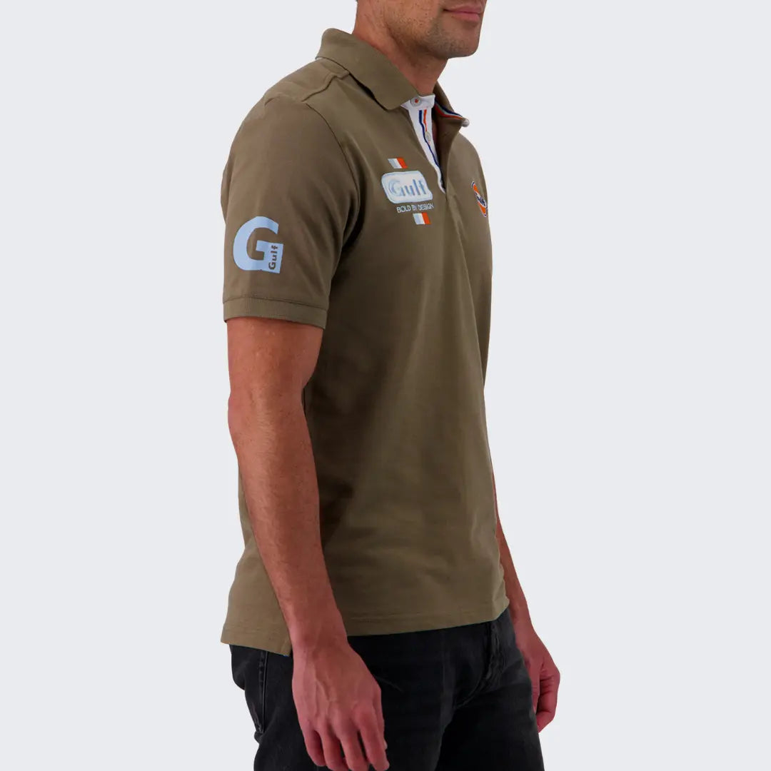 Polo Gulf Bold - Kaki - Gulf - détail 4