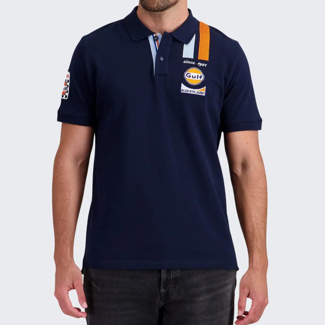 Polo Gulf Legend - Bleu Marine - Gulf - détail 2