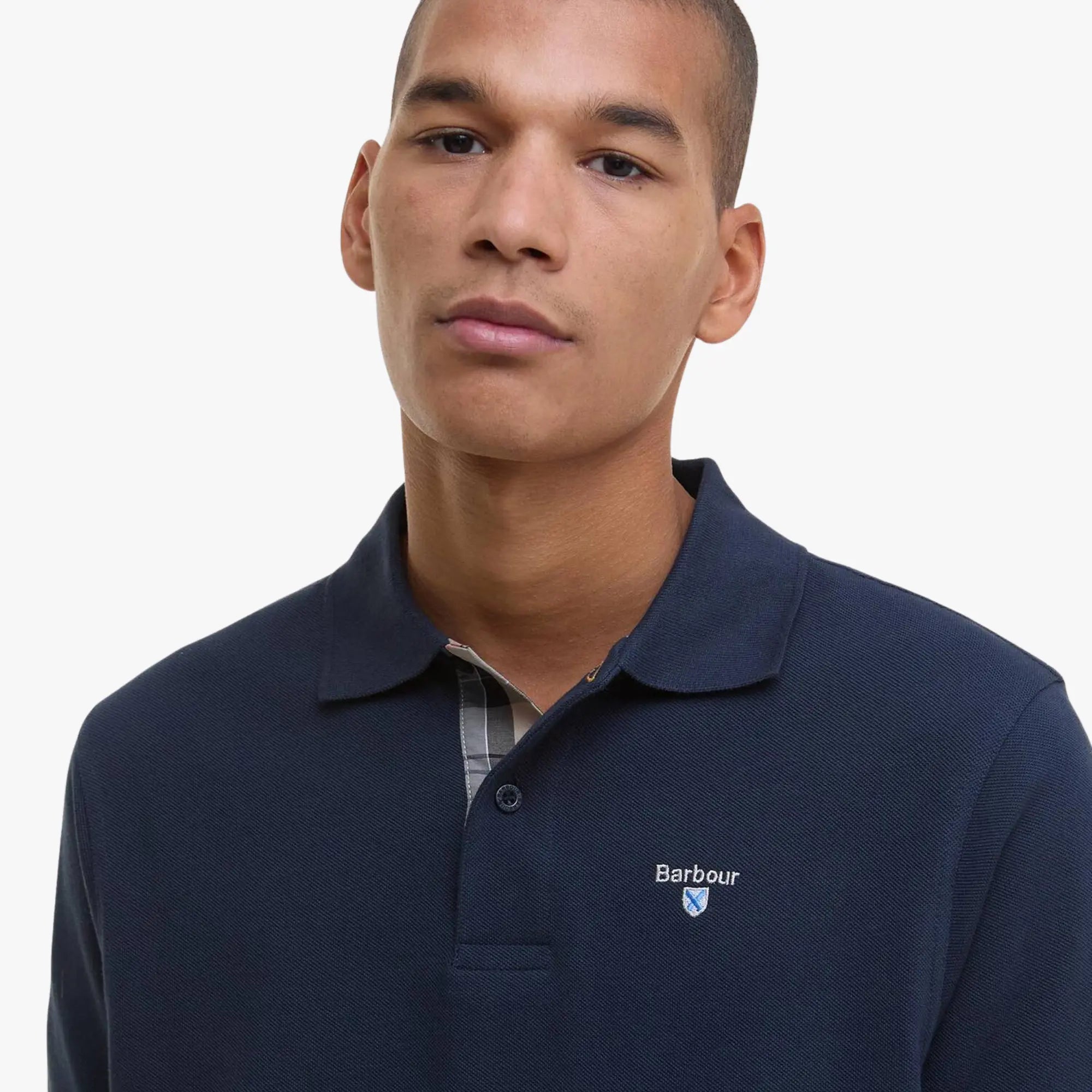 POLO PIQUÉ TARTAN - NAVY
