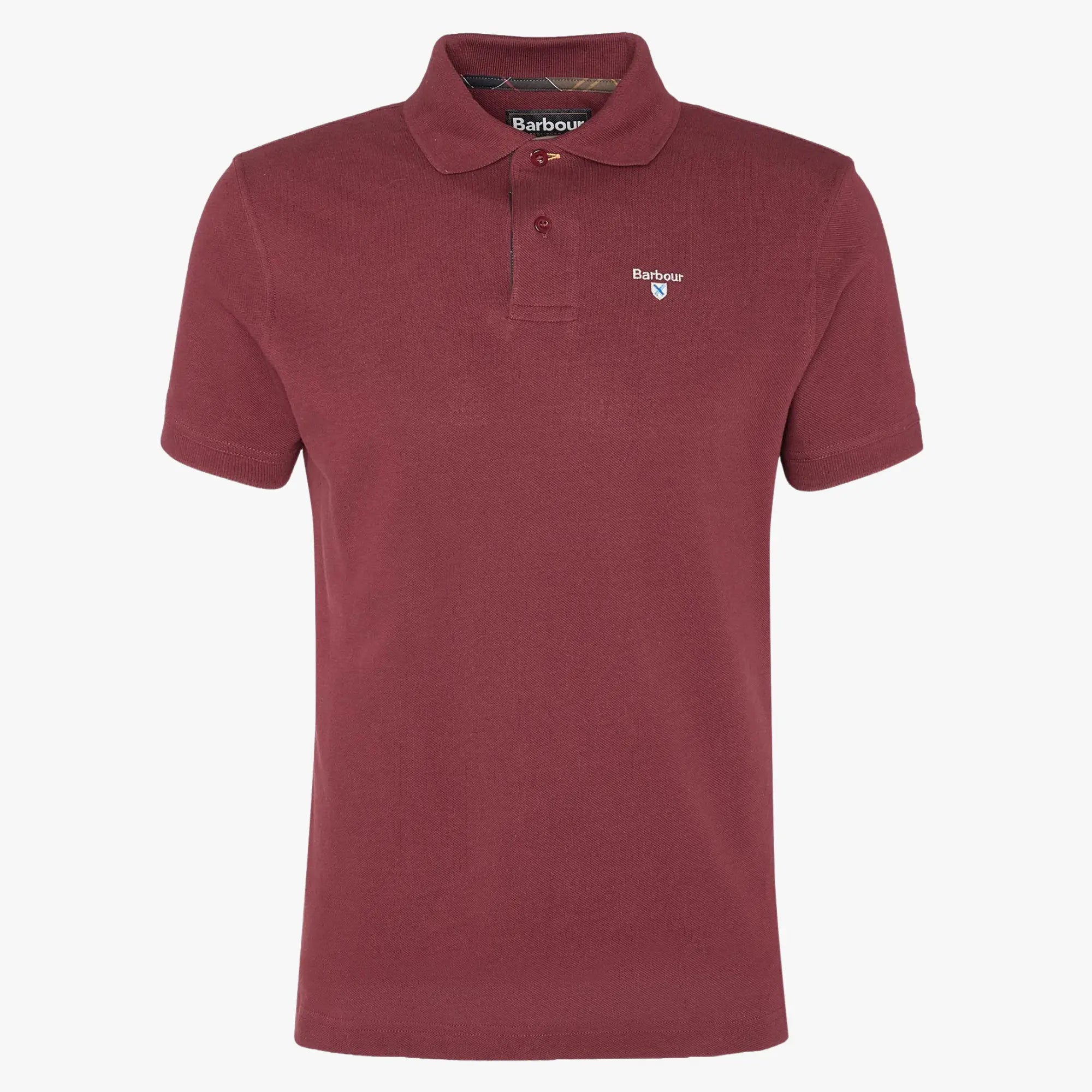 POLO PIQUÉ TARTAN - RUBY