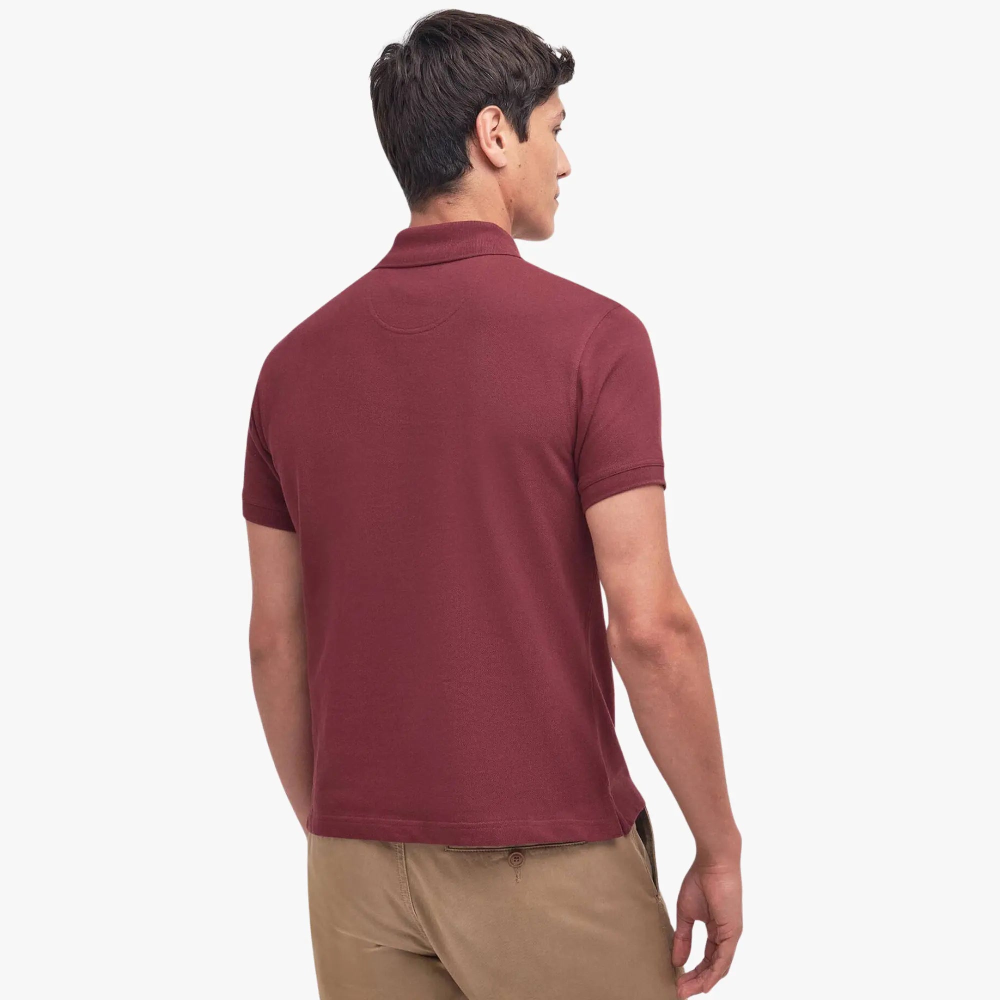 POLO PIQUÉ TARTAN - RUBY