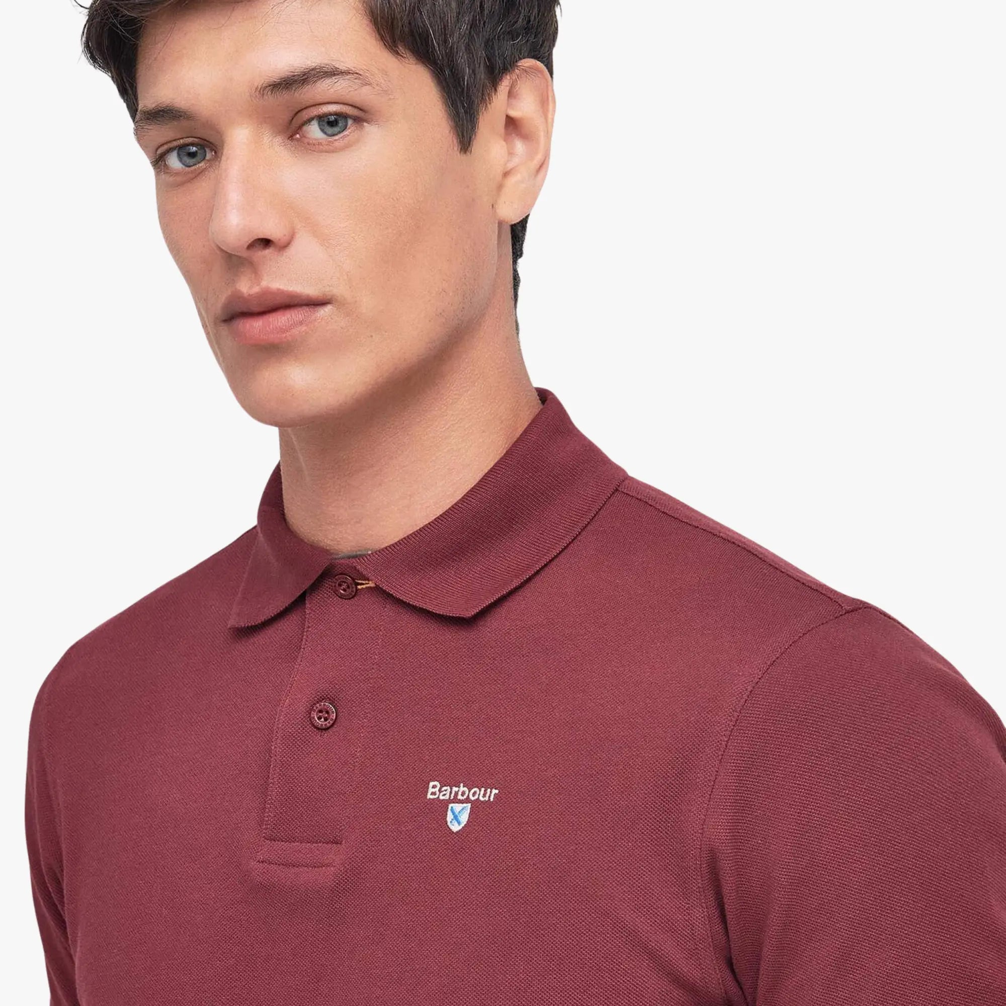 POLO PIQUÉ TARTAN - RUBY