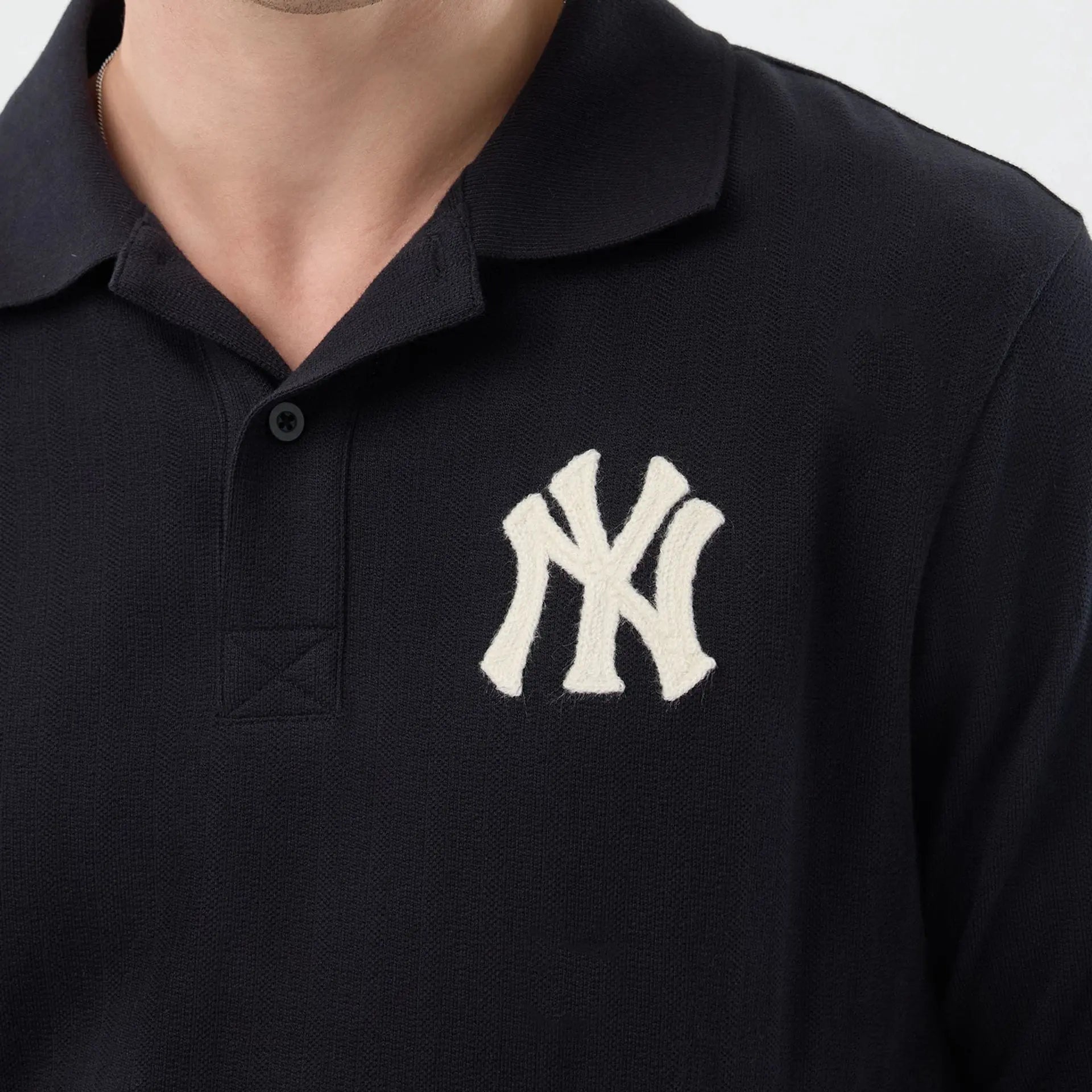 Polo Rib New York Yankees - Marine