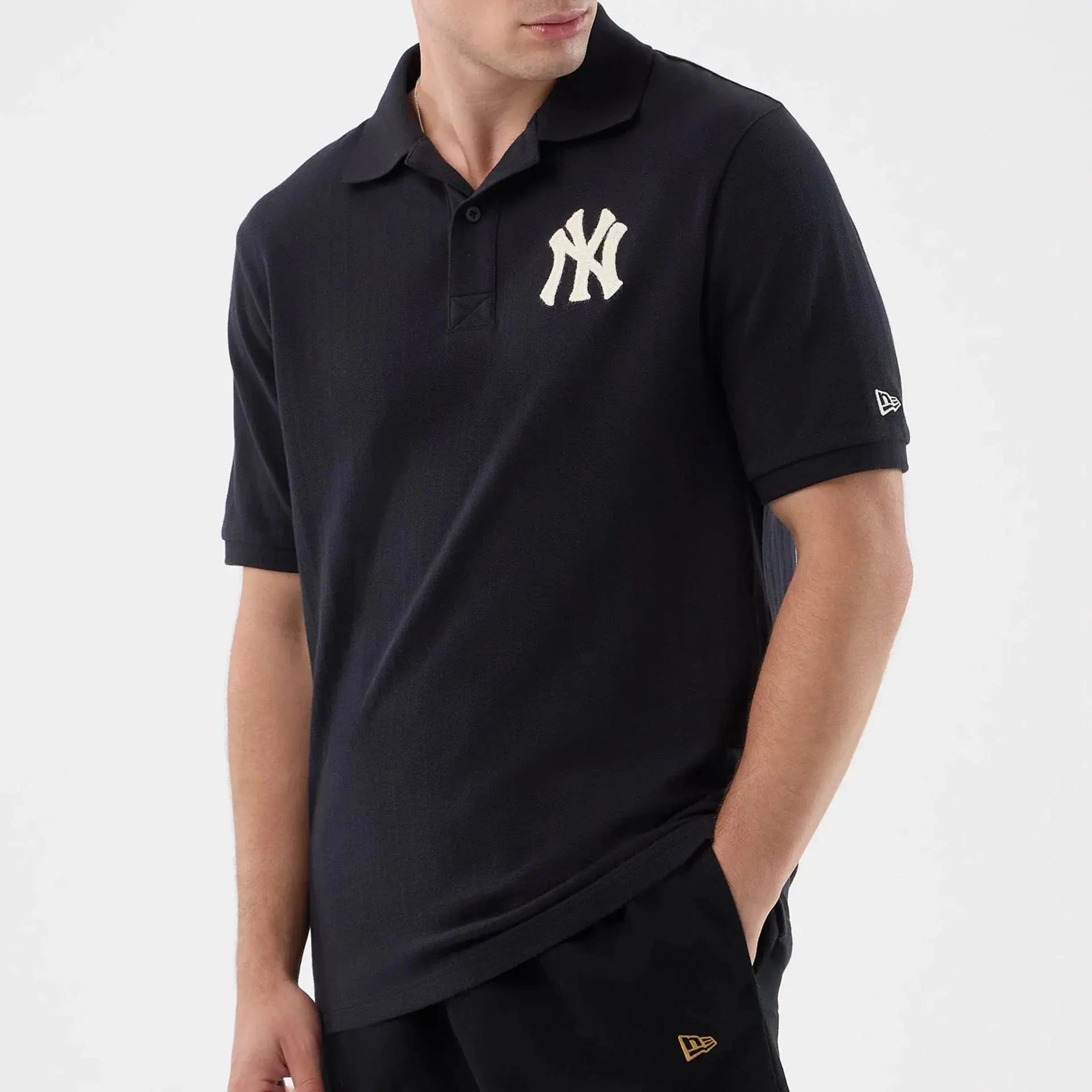 Polo Rib New York Yankees - Marine