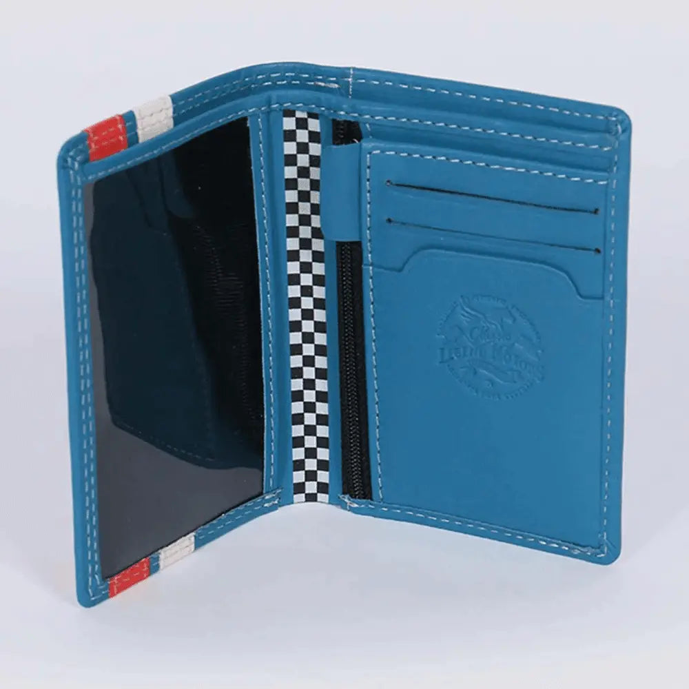 PORTEFEUILLE CHENARD BLEU CUIR