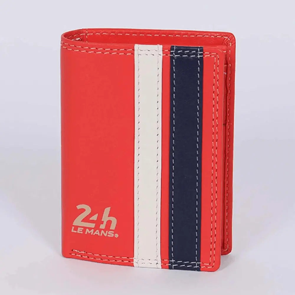 PORTEFEUILLE CHENARD ROUGE BRILLANT CUIR