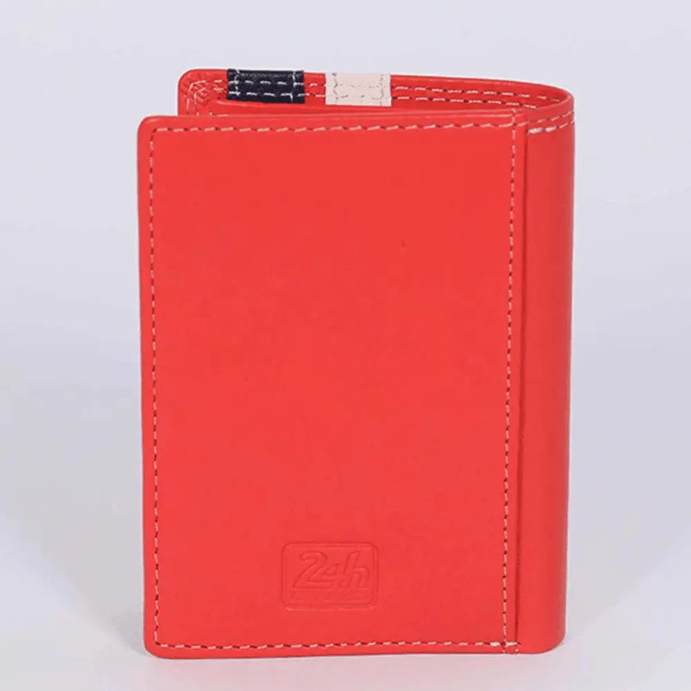 PORTEFEUILLE CHENARD ROUGE BRILLANT CUIR