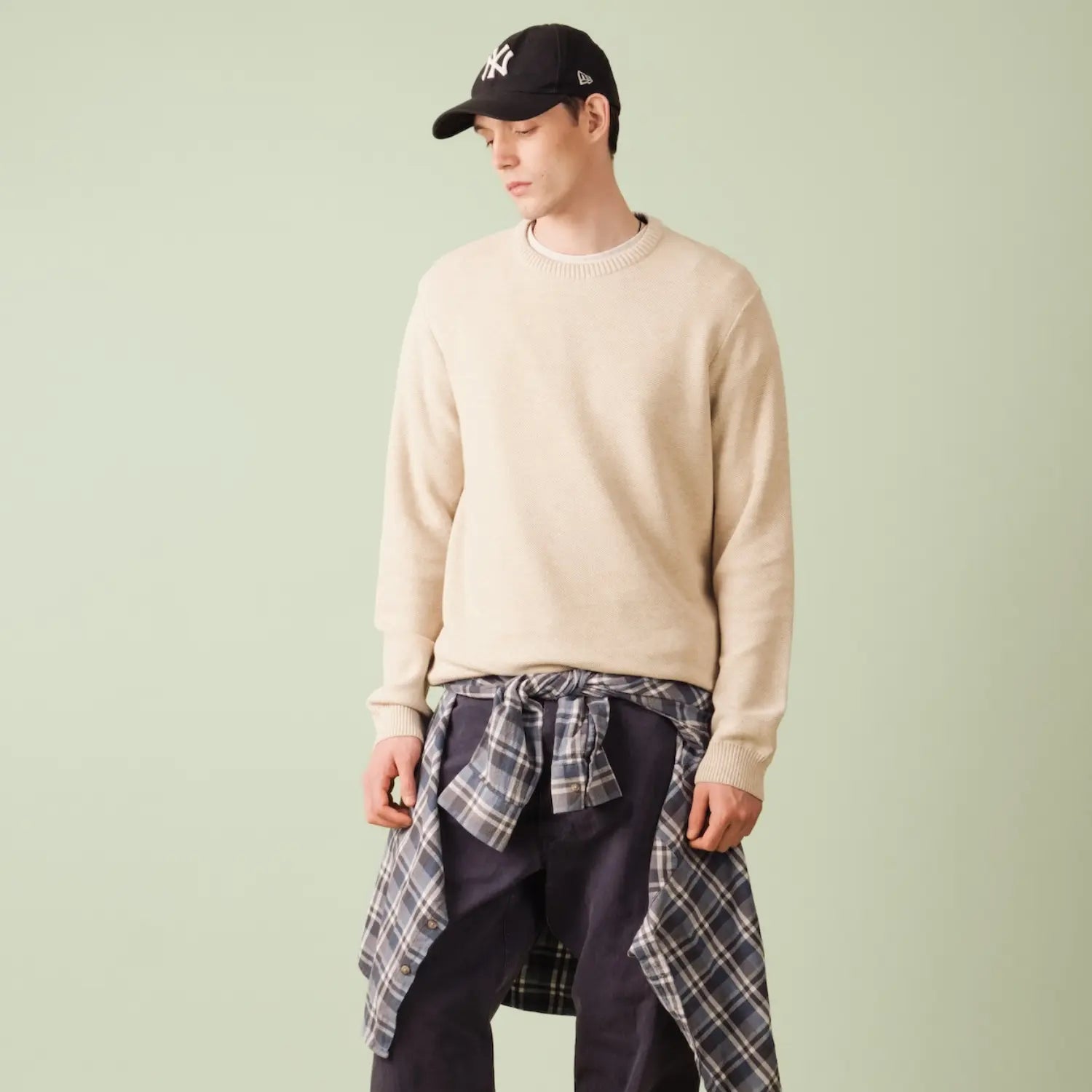 PULL AGOP COTON - BEIGE CHINÉ NITTO KNITWEAR -  Klubb