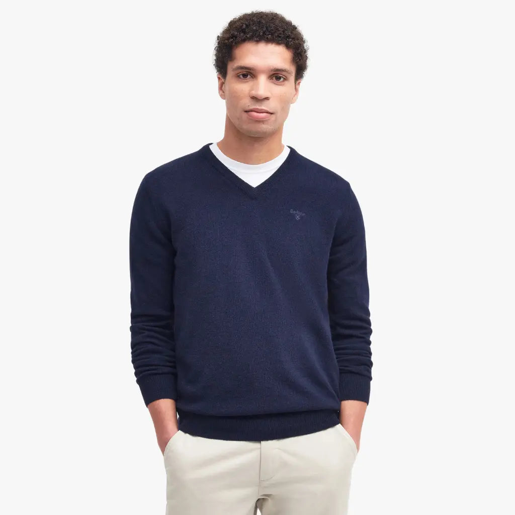 BARBOUR -  PULL COL V MARINE -  Klubb