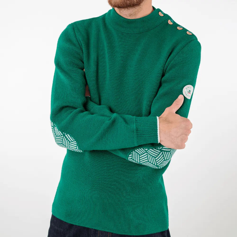 PULL GILDAS CHLOROPHYLLE & ECRU