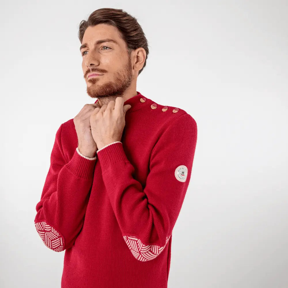 PULL GILDAS ROUGE & ECRU