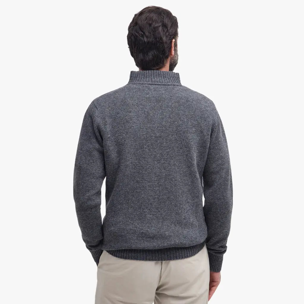 BARBOUR -  PULL HALF ZIP NELSON GRIS -  Klubb
