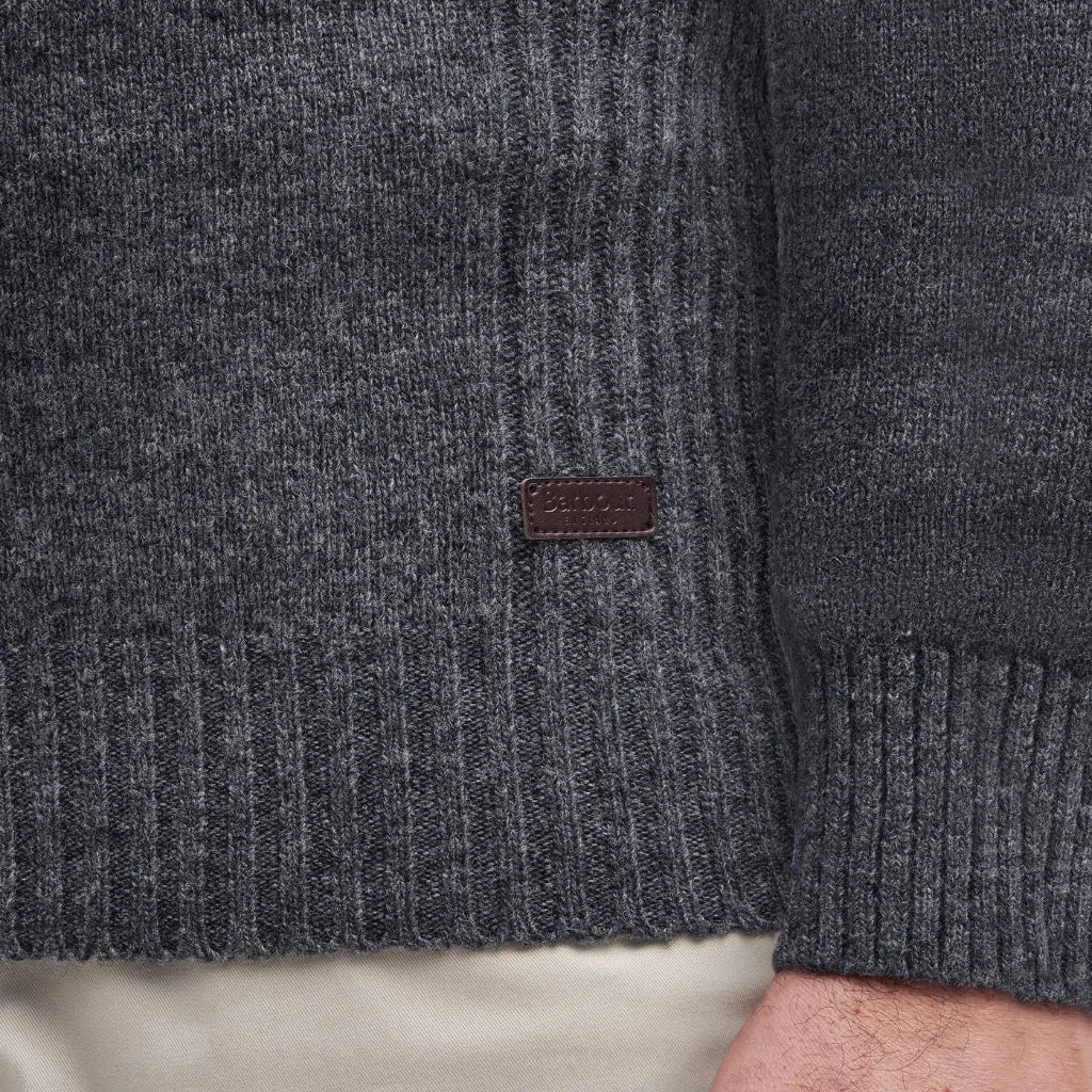 BARBOUR -  PULL HALF ZIP NELSON GRIS -  Klubb