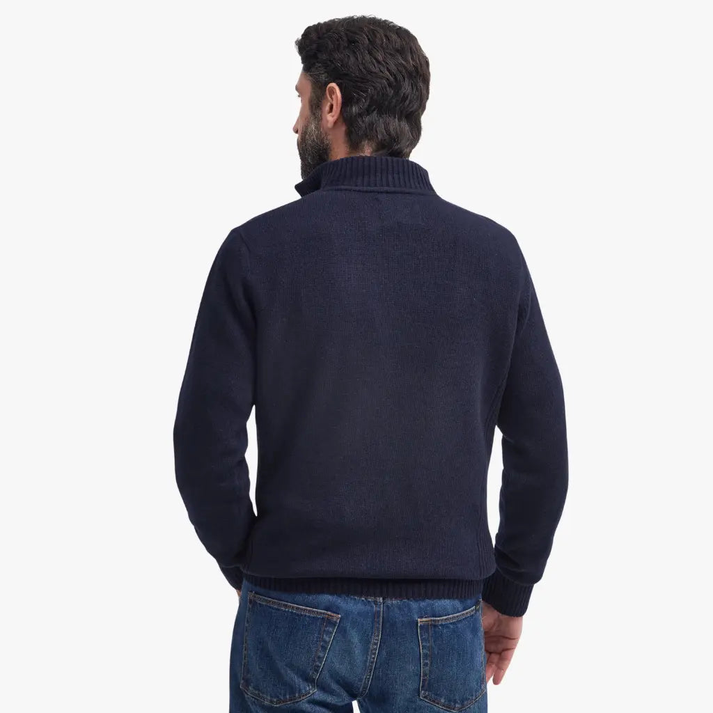 BARBOUR -  PULL HALF ZIP NELSON NAVY -  Klubb