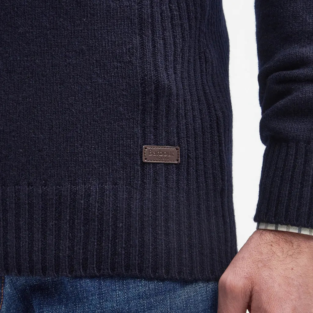 BARBOUR -  PULL HALF ZIP NELSON NAVY -  Klubb
