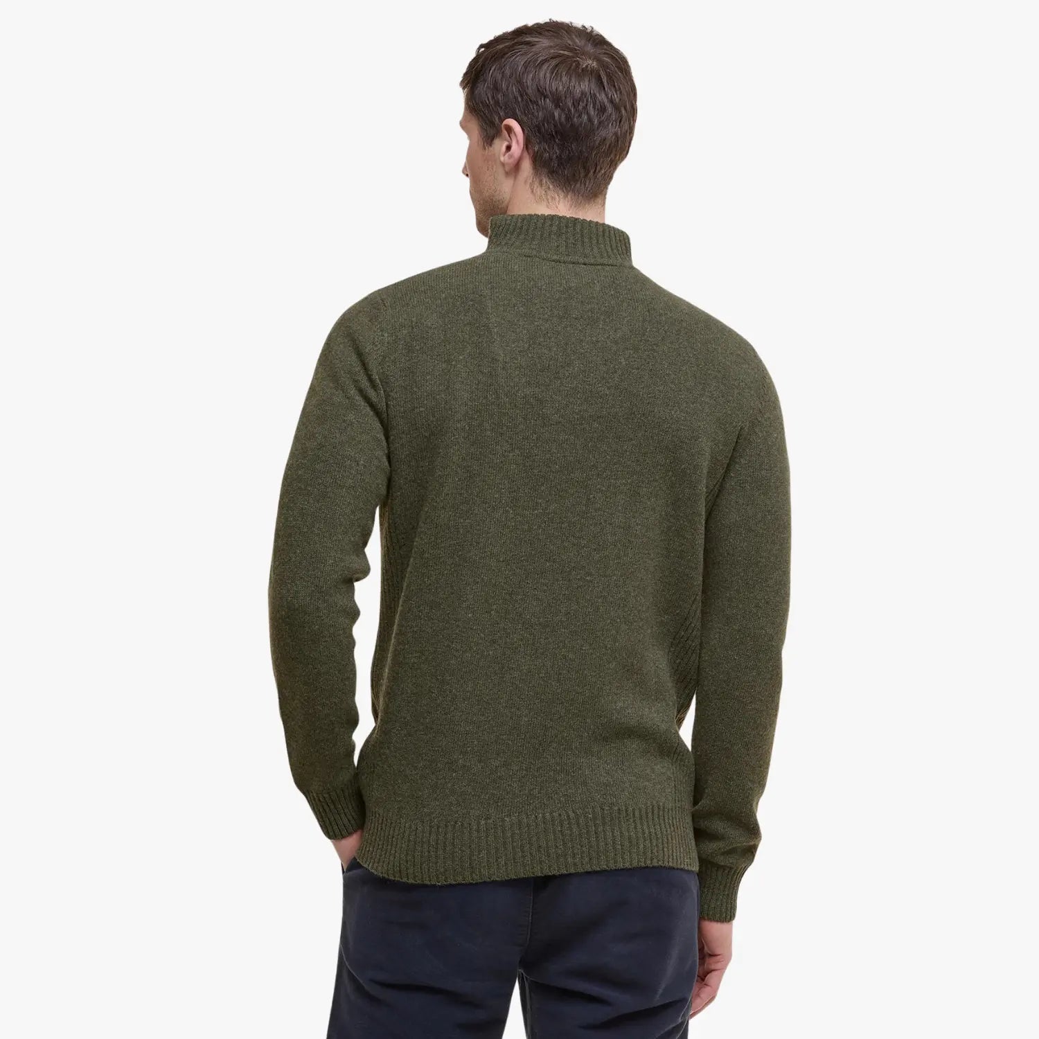 BARBOUR -  PULL HALF ZIP NELSON VERT -  Klubb