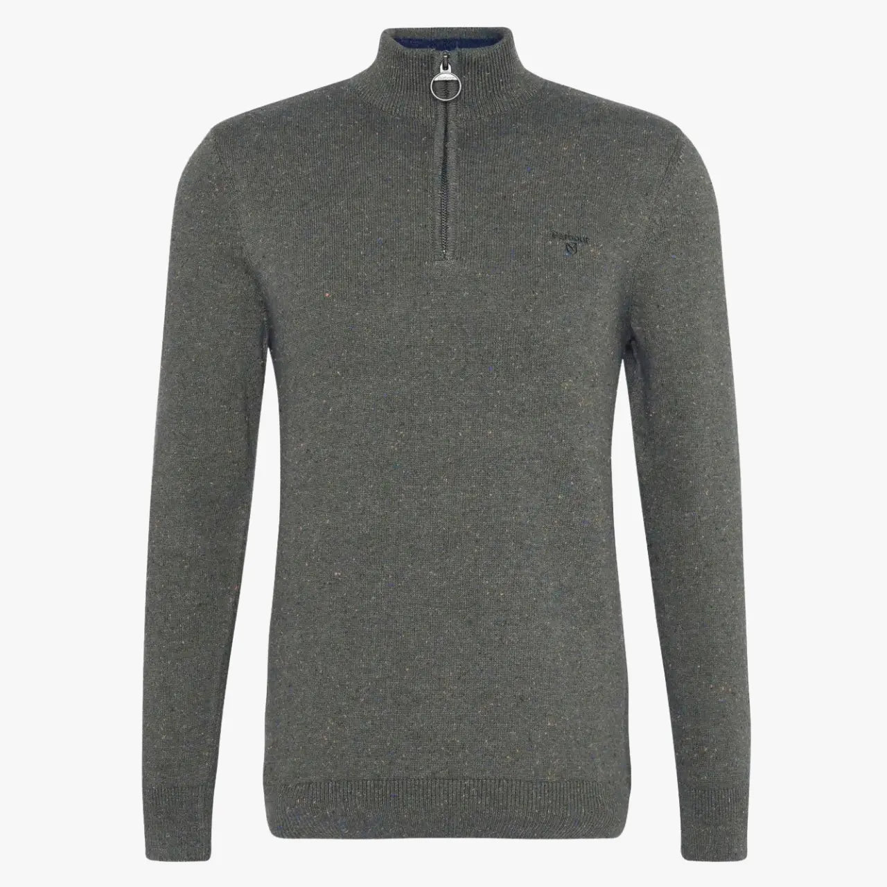 BARBOUR -  PULL HALF ZIP TAINSBURY OLIVE -  Klubb