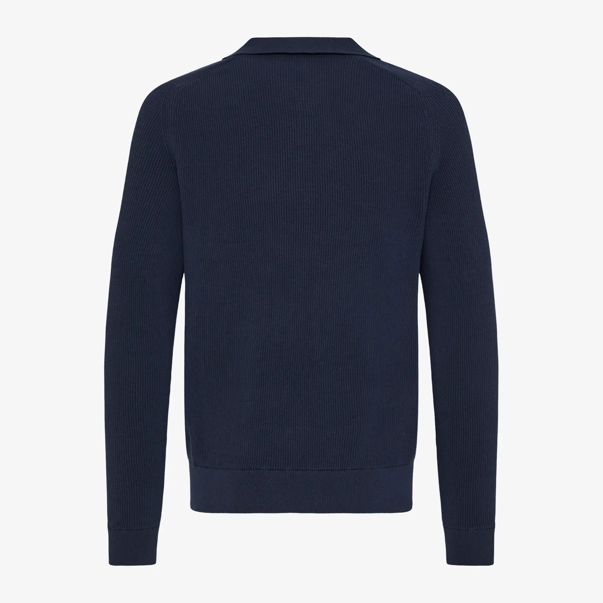 PULL POLO MAILLE FINE - NAVY