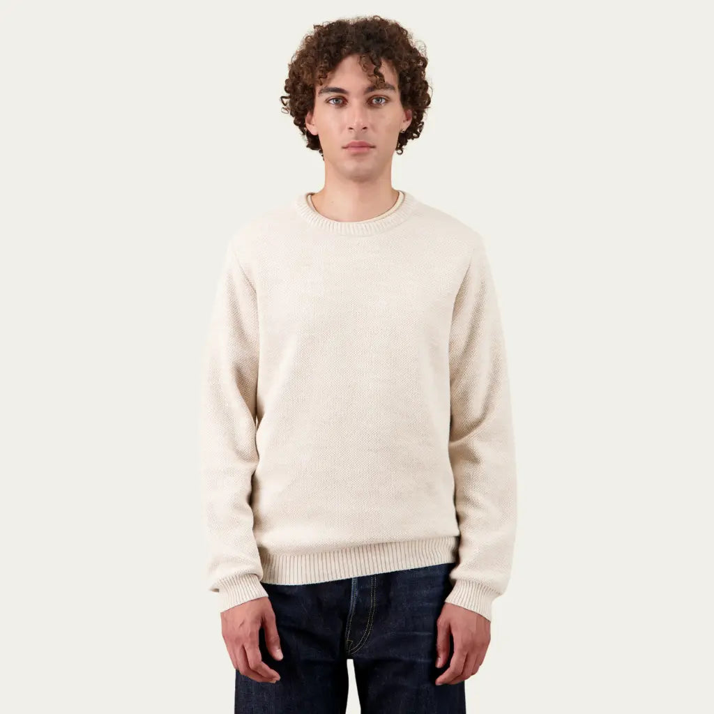 NITTO KNITWEAR -  PULL YOURI LAINE - NATUREL -  Klubb