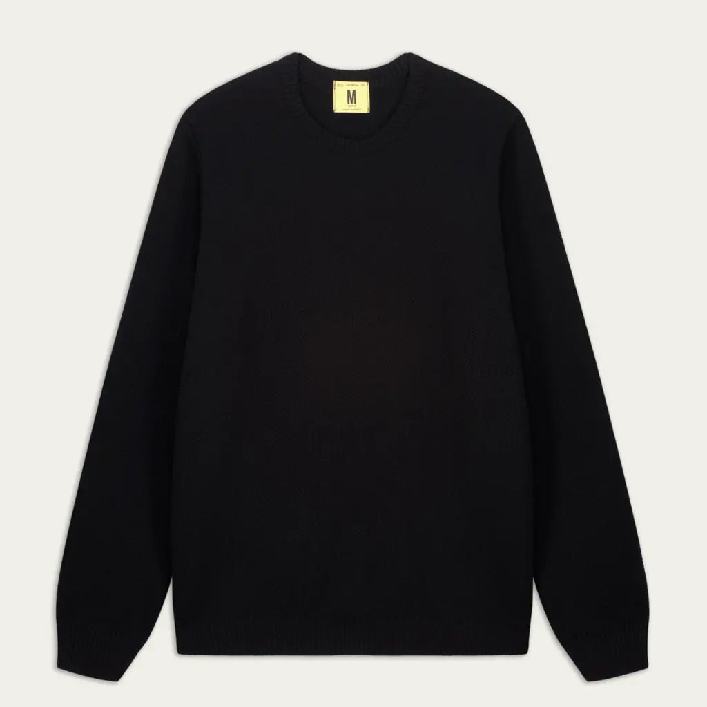 NITTO KNITWEAR -  PULL YOURI LAINE - NOIR -  Klubb