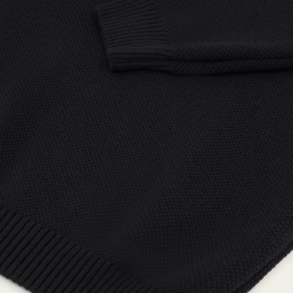 NITTO KNITWEAR -  PULL YOURI LAINE - NOIR -  Klubb