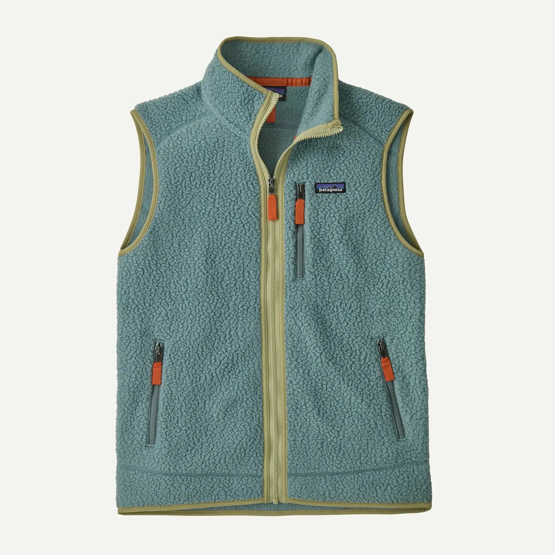 RETRO PILE VEST - BLUE SAGE
