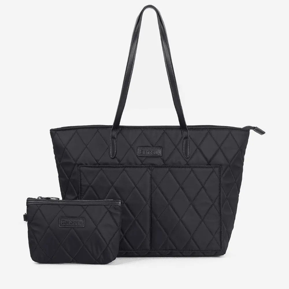 SAC À MAIN FOURRE-TOUT MATELASSÉ NOIR