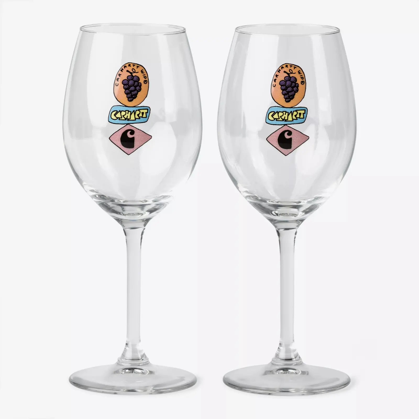 Service à vin Stacked Grapes Carhartt WIP en verre - motifs raisins graphiques