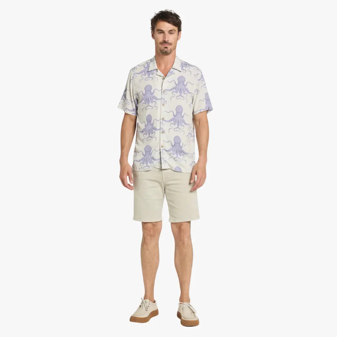 Short Chino Dening Bonewhite - Pullin - détail 3
