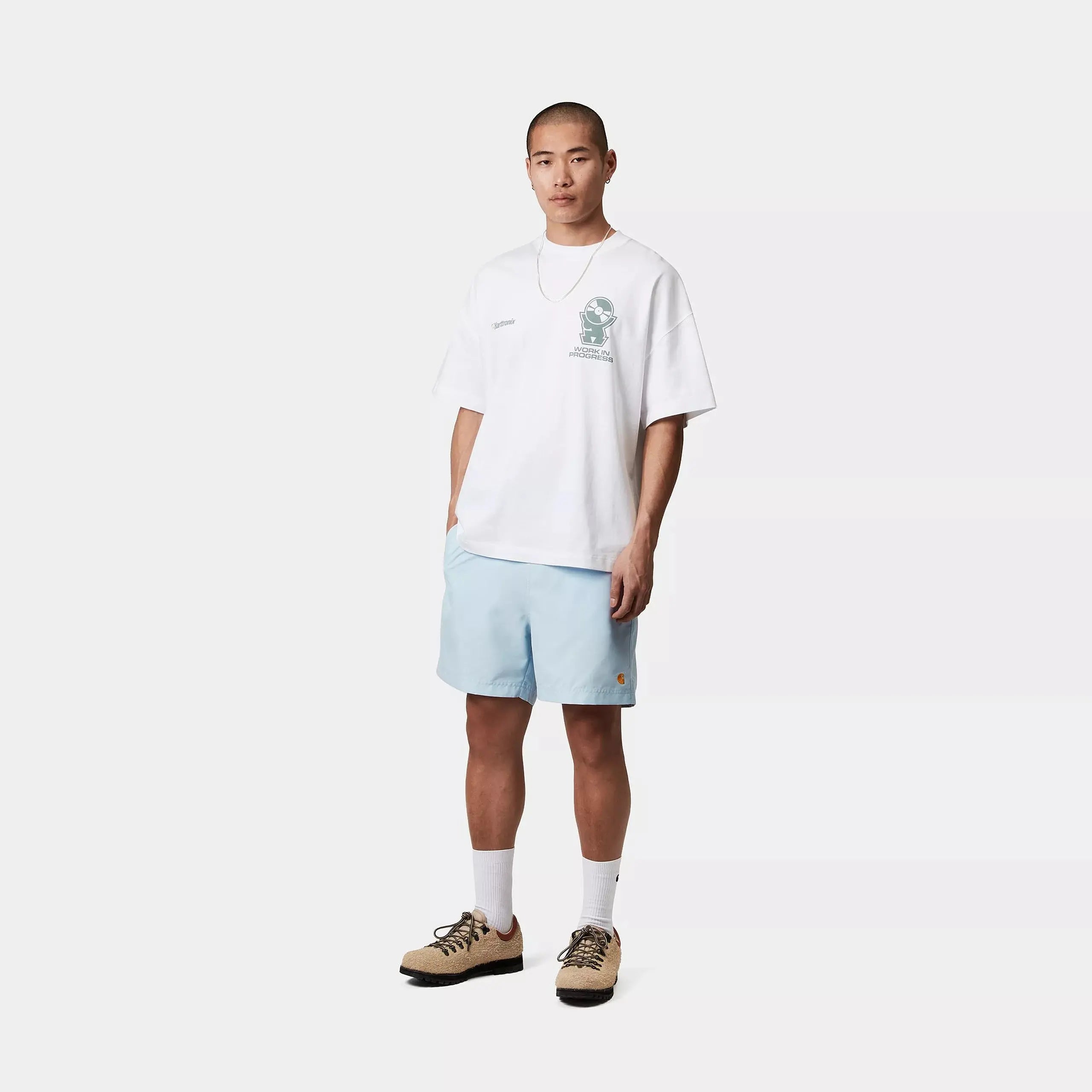 CARHARTT WIP -  SHORT DE BAIN CHASE - AIR SKY -  Klubb