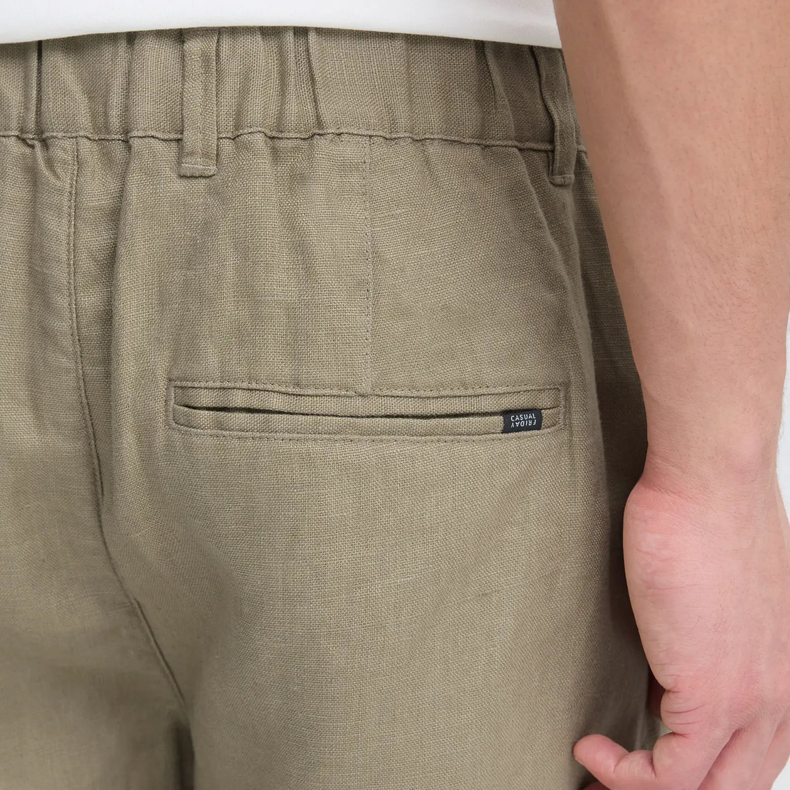 Short en Lin - Vert Sauge