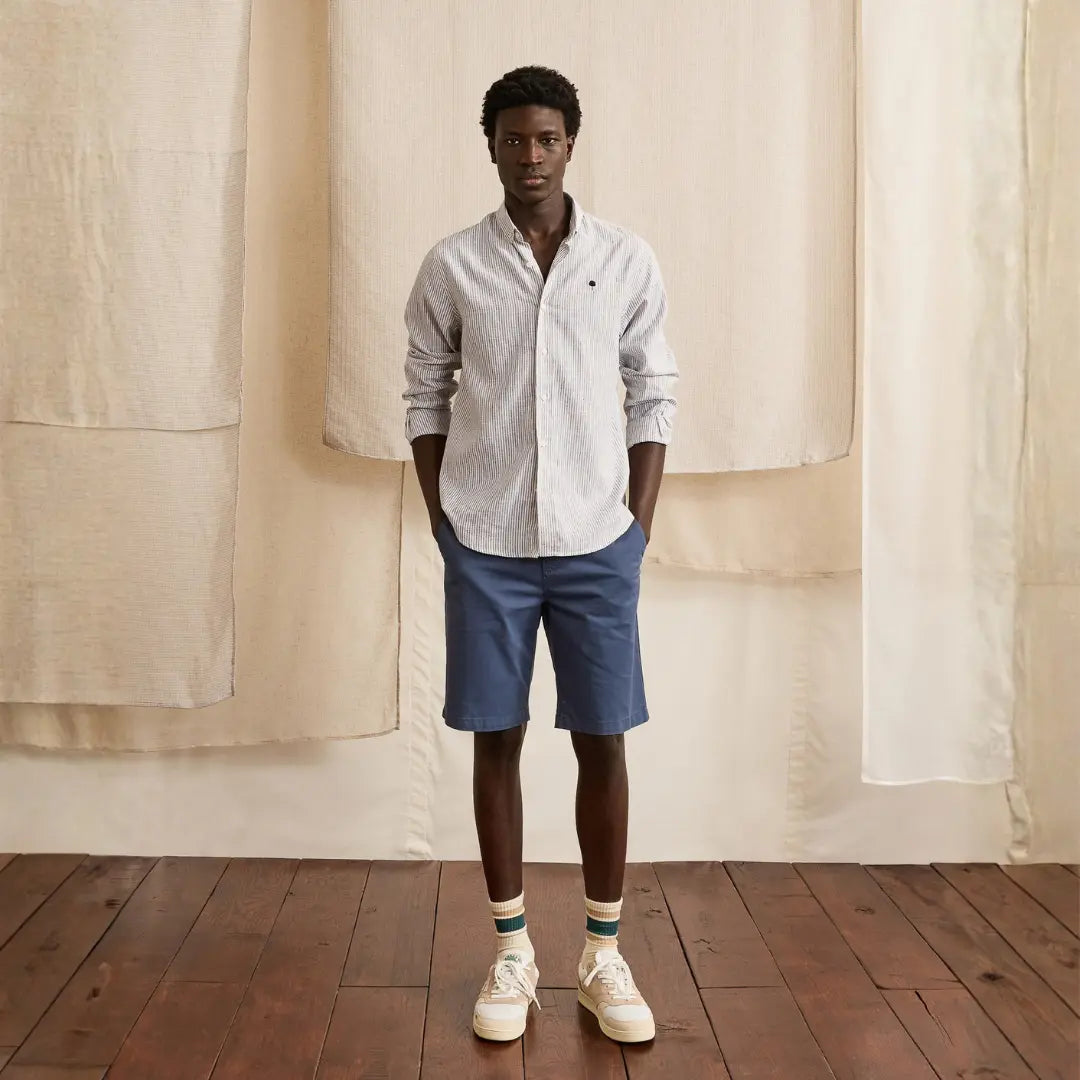 Short Saulieu - Bleu Marine - Faguo - détail 3