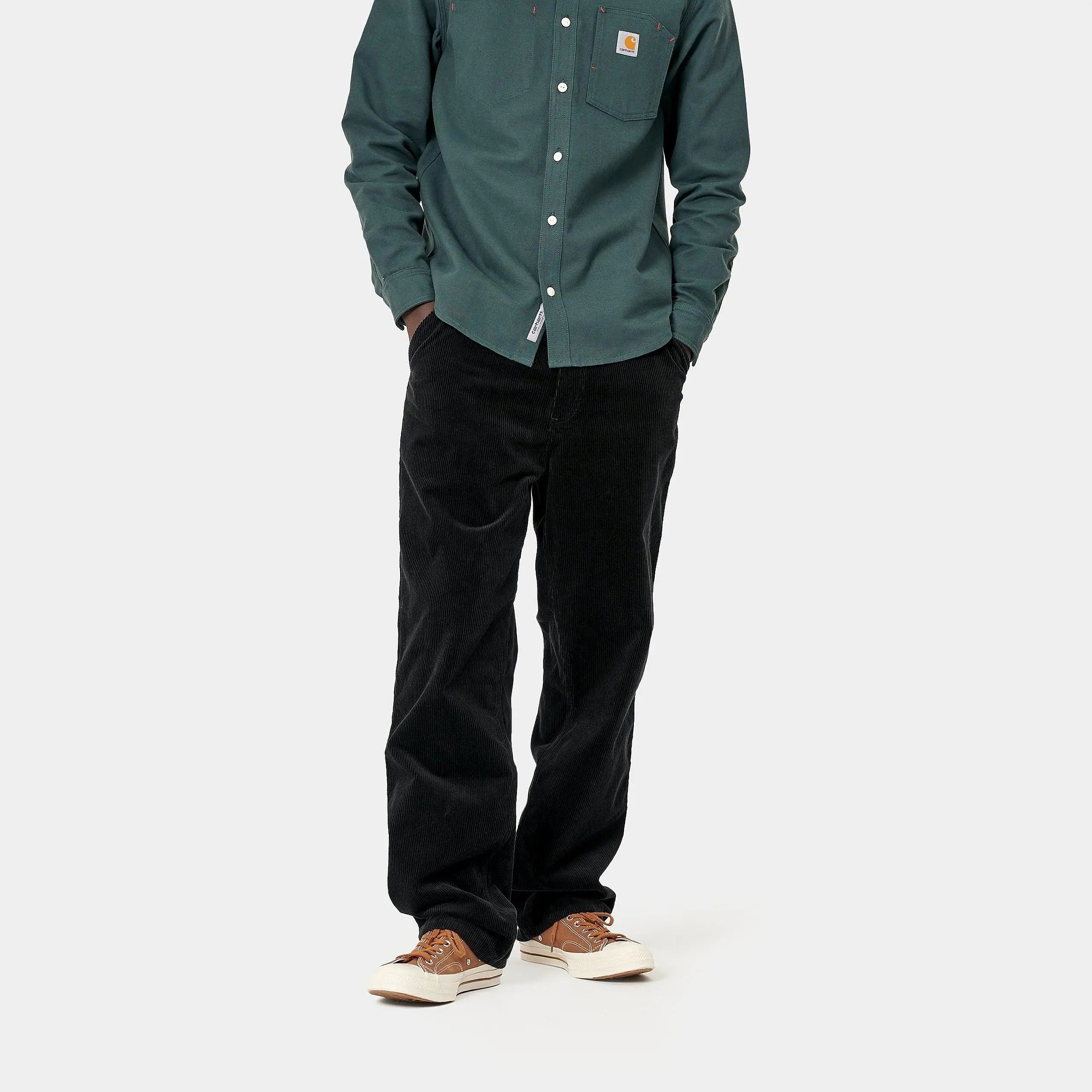 SIMPLE PANT VELOURS - NOIR CARHARTT WIP -  Klubb
