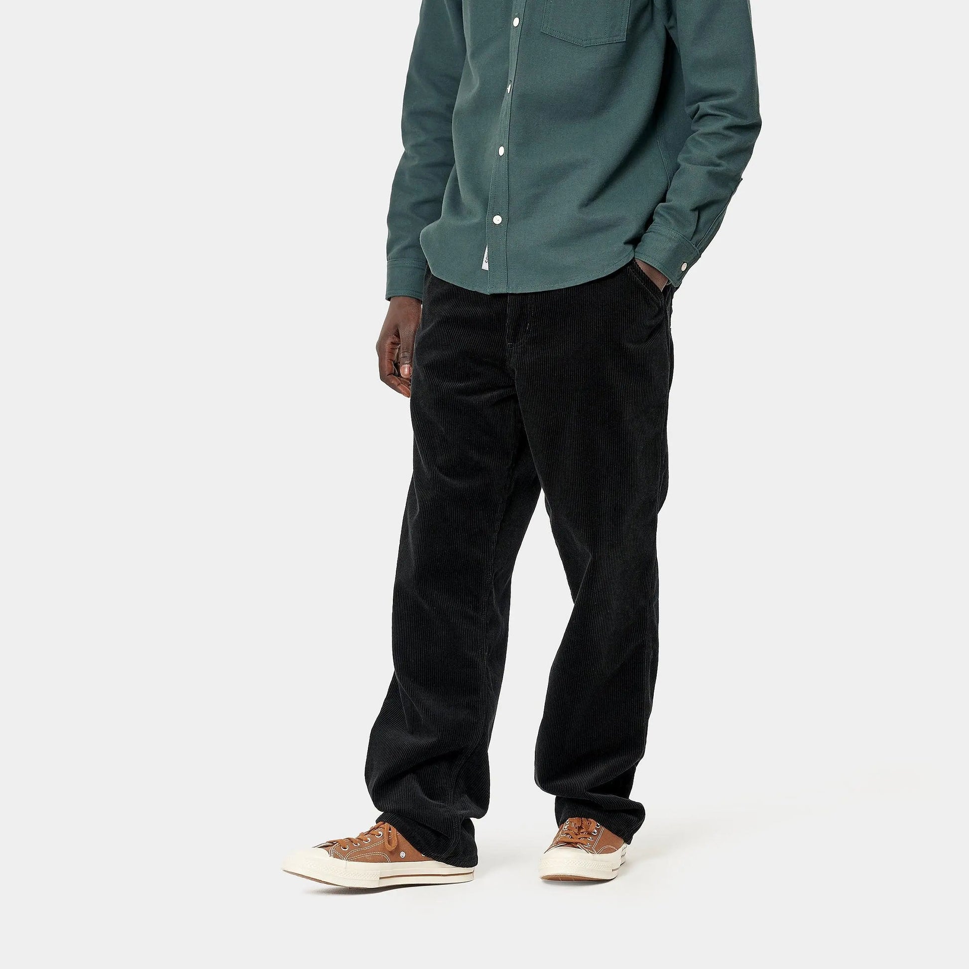 SIMPLE PANT VELOURS - NOIR CARHARTT WIP -  Klubb