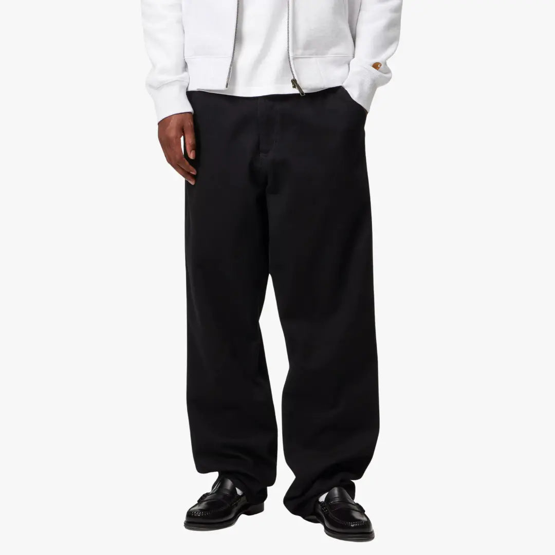 SINGLE KNEE PANT - BLACK RINSED