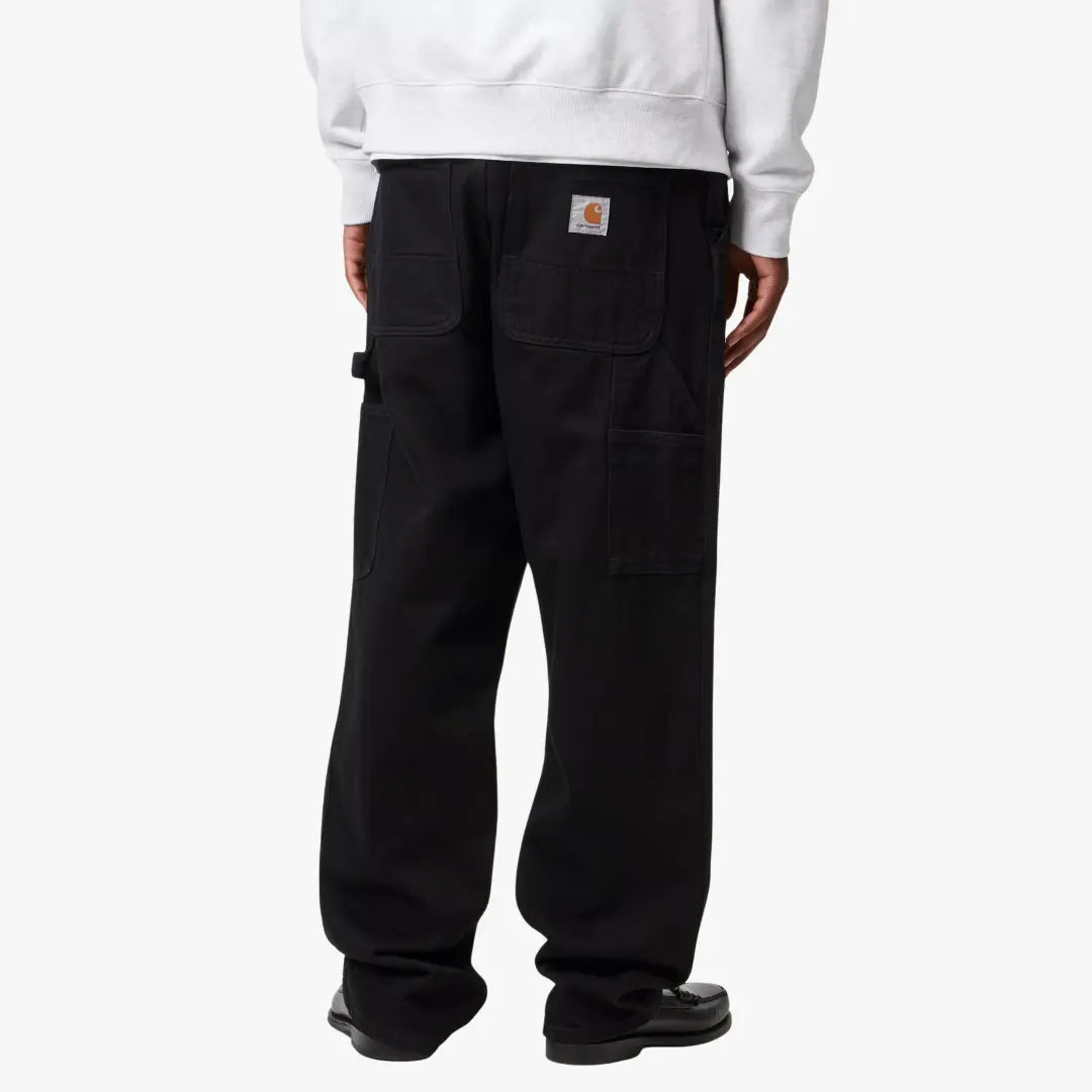 SINGLE KNEE PANT - BLACK RINSED