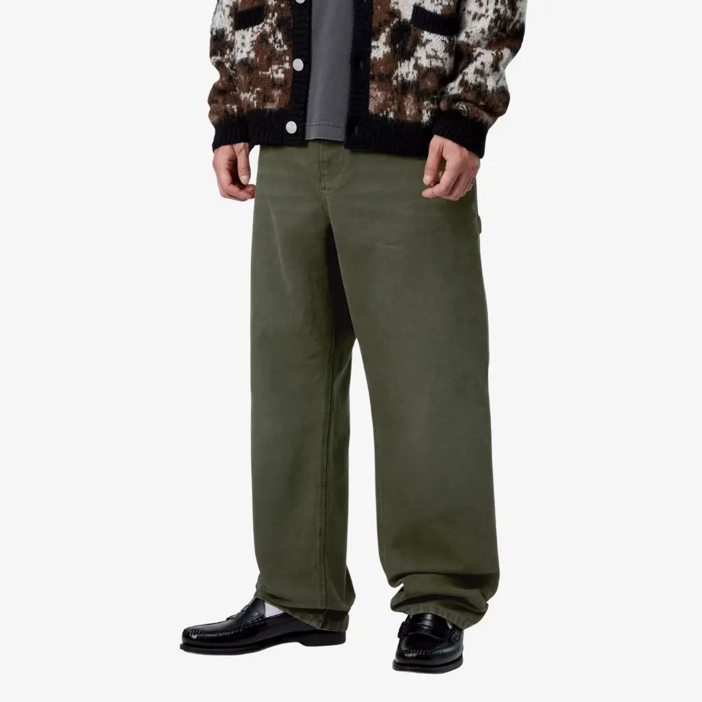 CARHARTT WIP -  SINGLE KNEE PANT OLIVE STONE CANVAS -  Klubb
