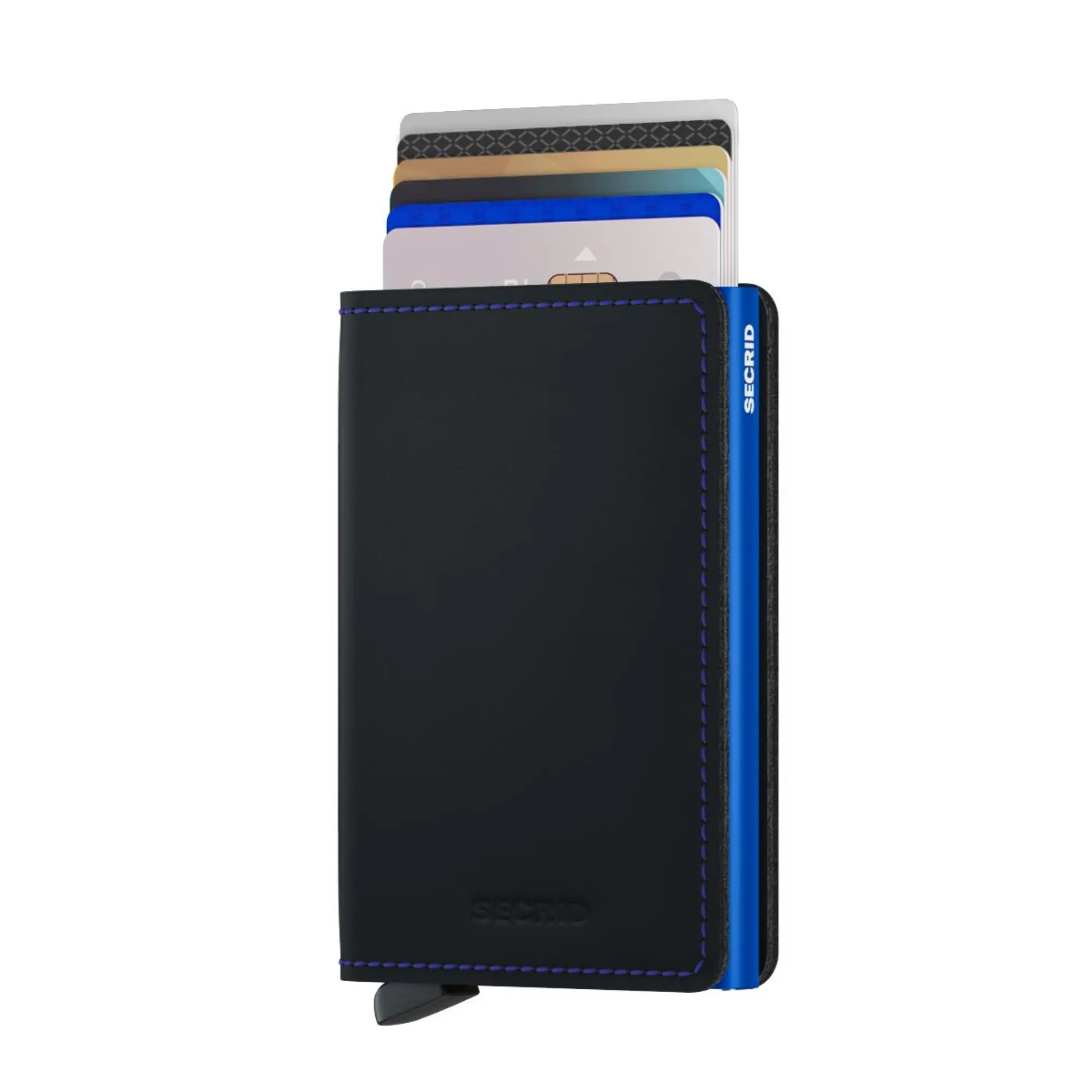 SLIMWALLET - MATTE BLACK & BLUE