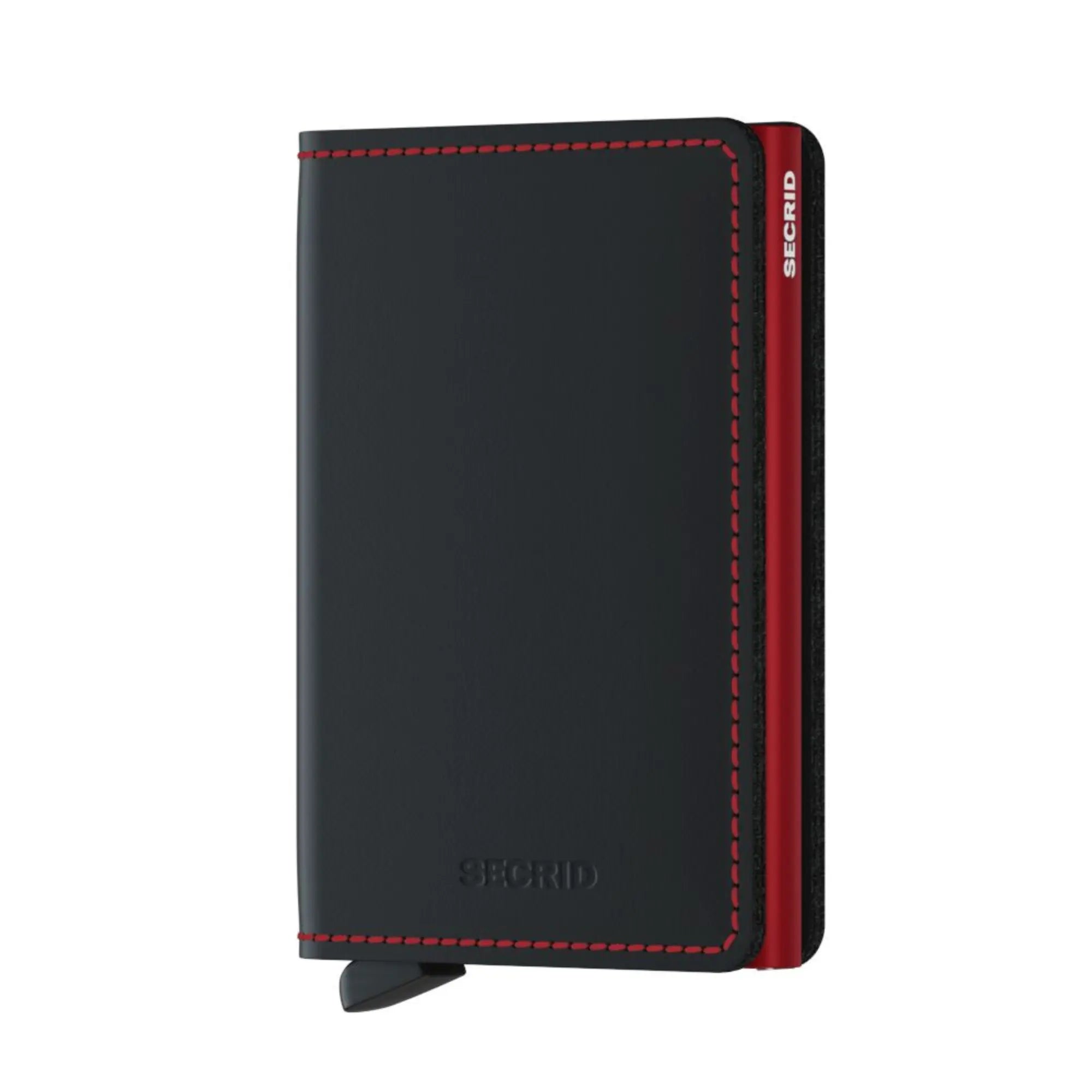 SLIMWALLET - MATTE BLACK & RED
