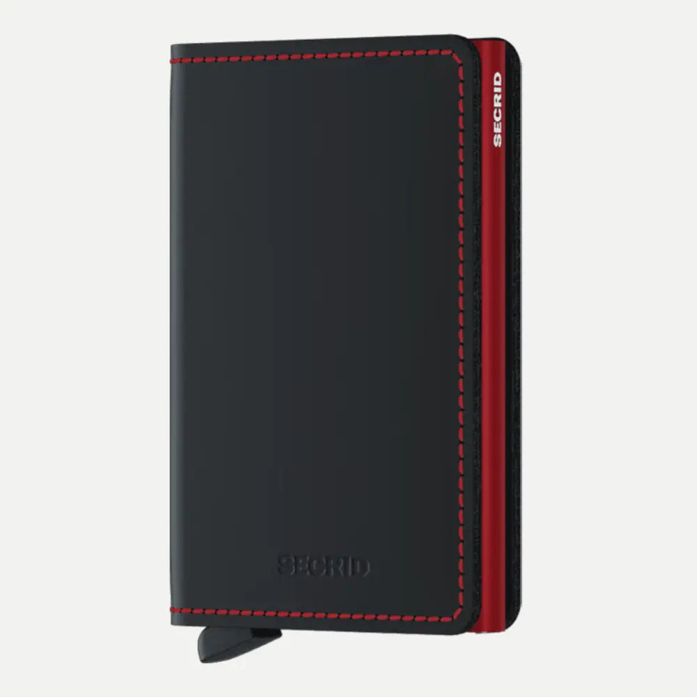 Slimwallet - Matte Black et Red - Secrid