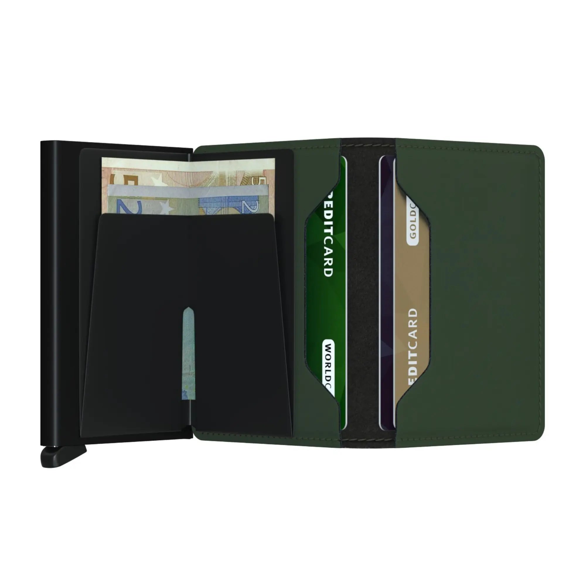 SLIMWALLET - MATTE GREEN & BLACK