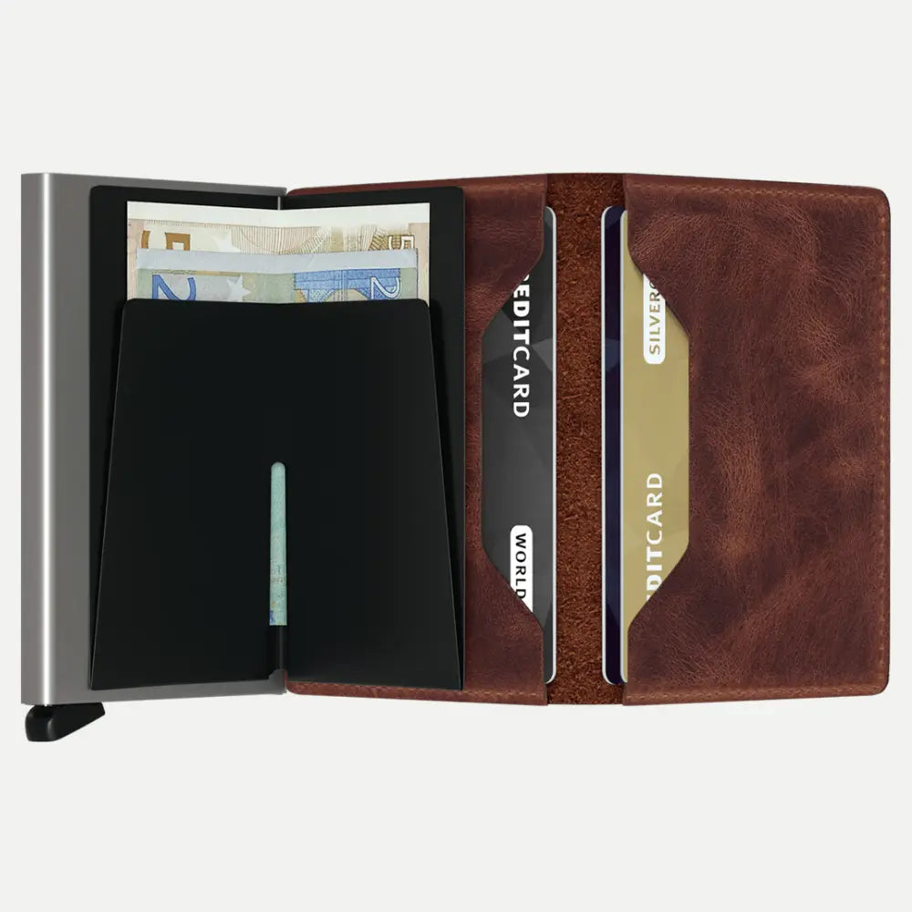 SLIMWALLET - VINTAGE BROWN