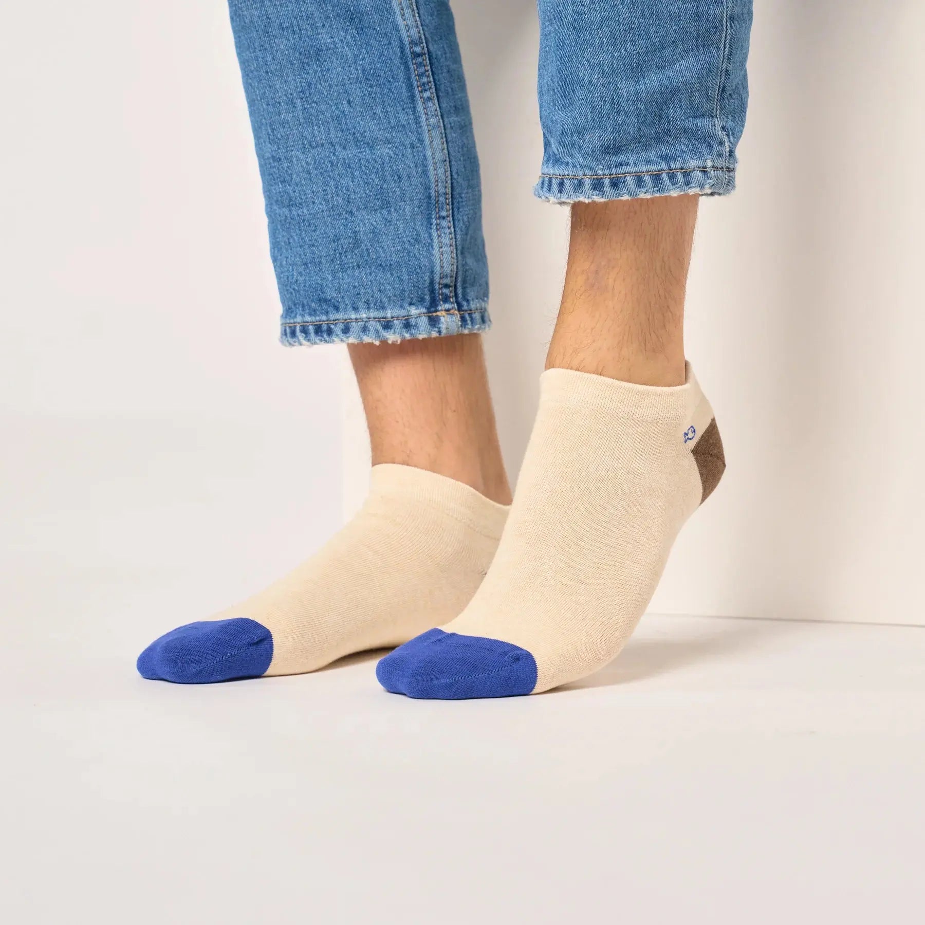 Socquettes Unies - Beige Chiné
