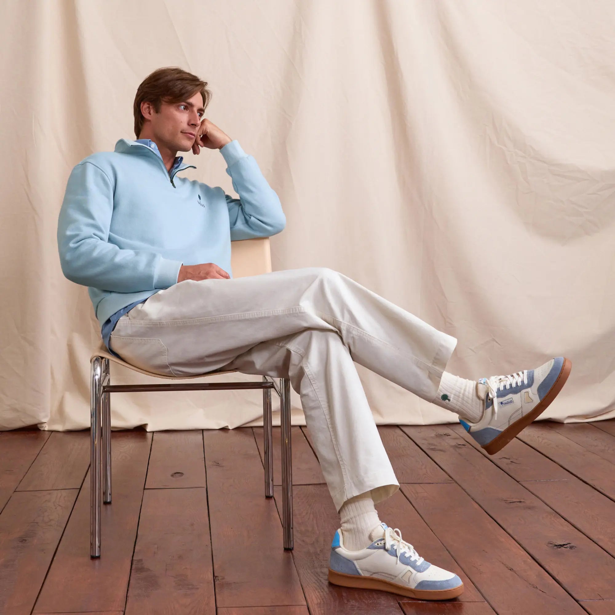 SWEAT AMBOISE BLEU CIEL