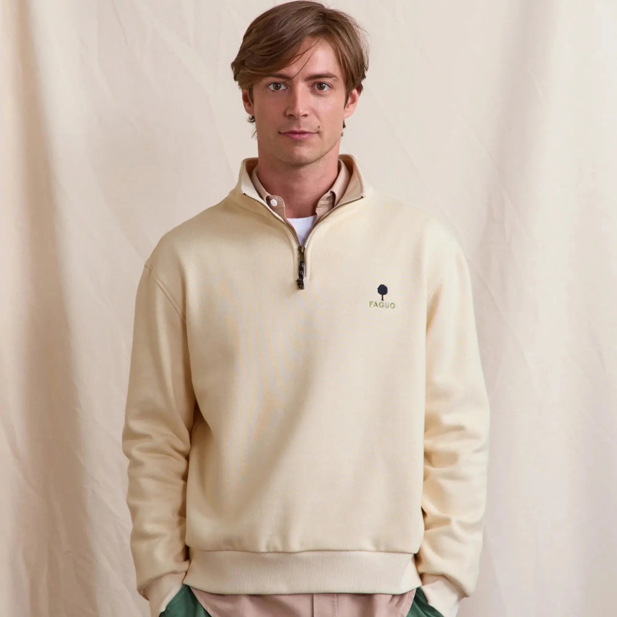 FAGUO -  SWEAT AMBOISE ÉCRU -  Klubb