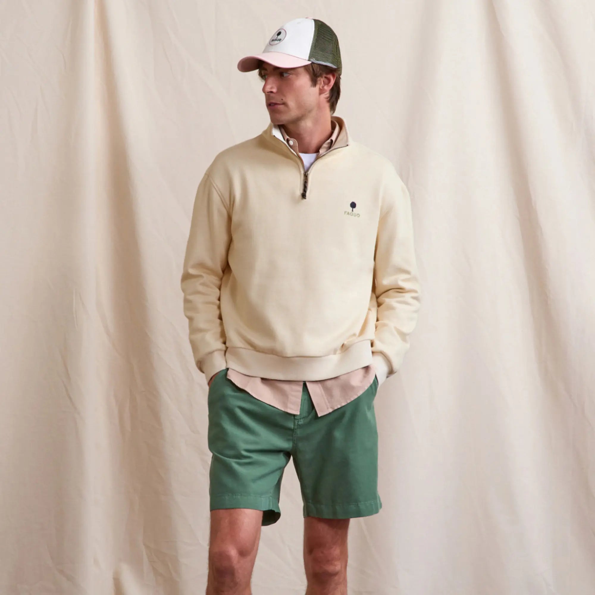 FAGUO -  SWEAT AMBOISE ÉCRU -  Klubb